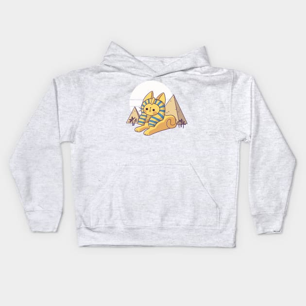 Egyptian Sphynx Kids Hoodie by TaylorRoss1